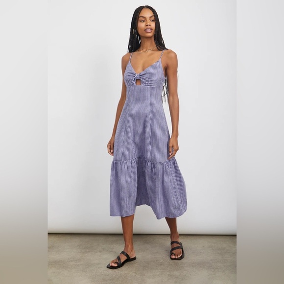 Rails Dresses & Skirts - Rails Maeve Dress Navy Lilac Gingham Sundress | M